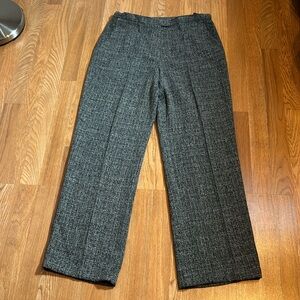 Vintage 1990’s Sag Harbor, heather grey high waist wide leg dress pants. Size 10